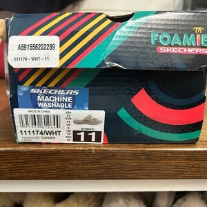 Skechers Foamies Women's Shoes - White Daisies